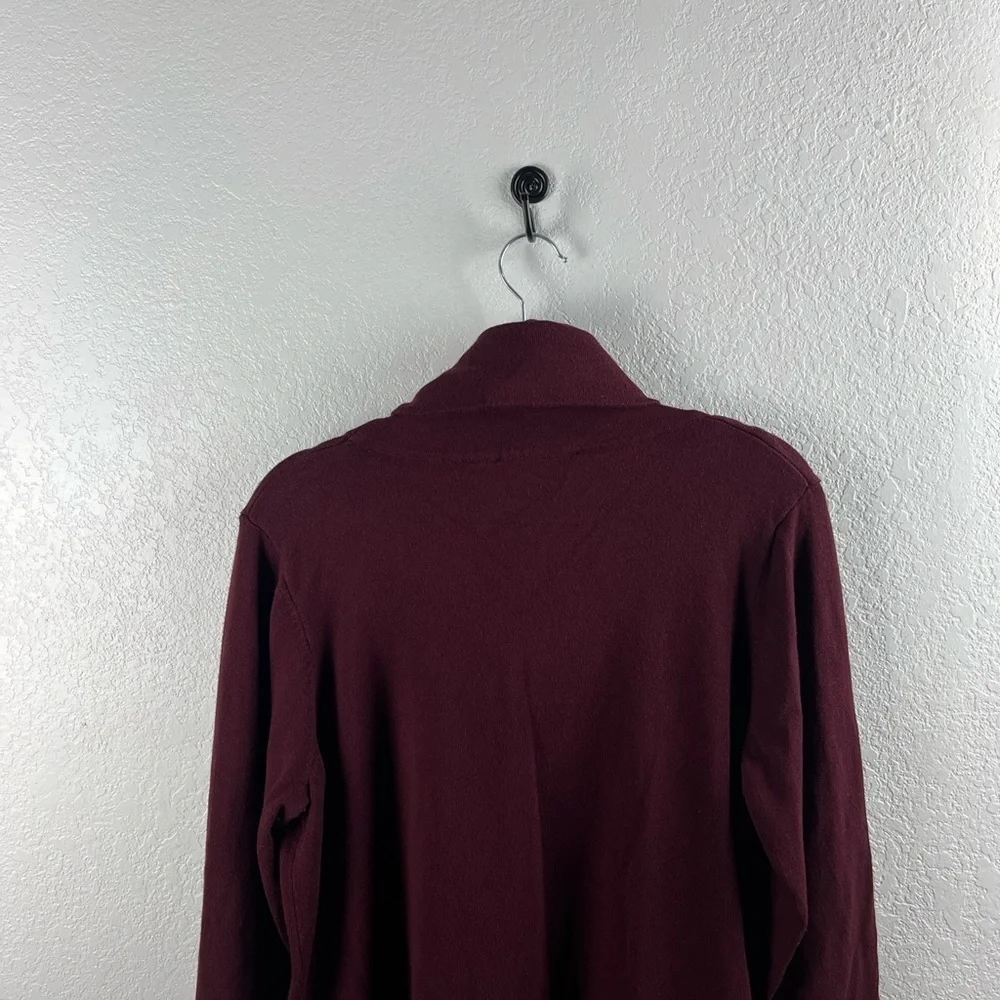 Cyrus Women’s Deep Burgundy Cowl Neck Sweater Sz 1X Fall winter Wear Cozy Comfy